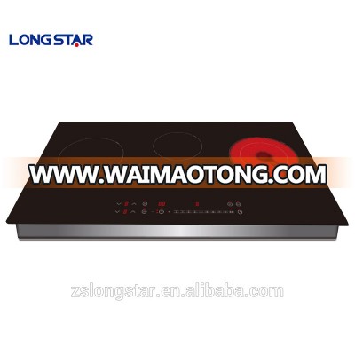 Vietnam market commerical high duty induction 3 burners induction cooker multi- hob vetro ceramic stove