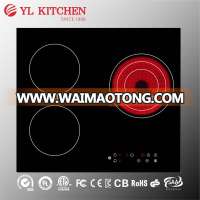 5800w 3 burners built-in induction and infrared cooker/hob