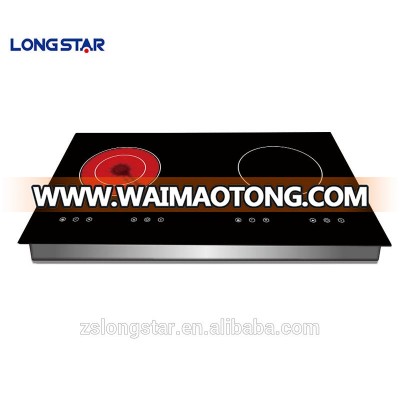 Vietnam market commerical induction 3 burners cooker multi- hob vetro ceramic stove