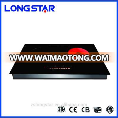 Metal housing double induction cooker 4000w sensor touch with induction cooker spare parts hot selling in Vietnam market