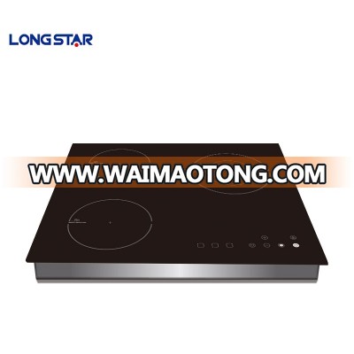 Chinese factory, home appliance three burner induction infrared  cooker, cooktop, stove